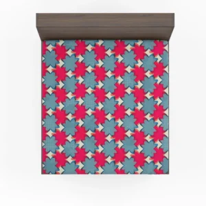 Batik Traditional Pink Floral Pattern Fitted Sheet