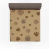 Bear Paw Brown Pattern Fitted Sheet