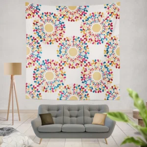 Beautiful Batik Indonesian Mandala Wall Tapestry