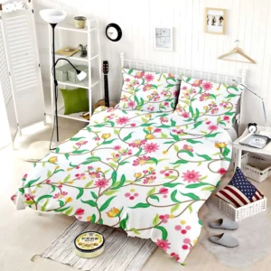 Beautiful Botanical Flowers Bedding Set