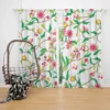 Beautiful Botanical Flowers Curtain