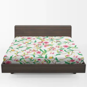 Beautiful Botanical Flowers Fitted Sheet 1