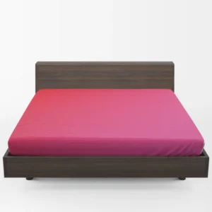 Beautiful Color Red Pink Gradient Fitted Sheet 1