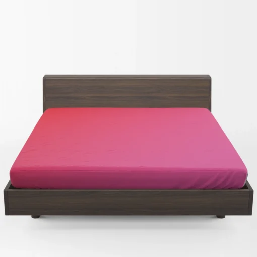 Beautiful Color Red Pink Gradient Fitted Sheet 1