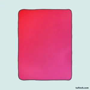 Beautiful Color Red Pink Gradient Fleece Blanket 1