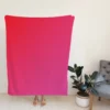 Beautiful Color Red Pink Gradient Fleece Blanket