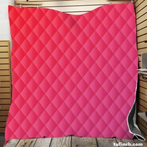 Beautiful Color Red Pink Gradient Quilt Blanket