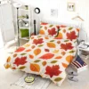 Beautiful Colored Autumn Leaves Bedding Set