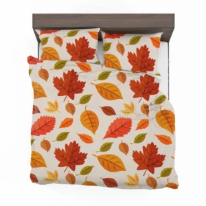 Beautiful Colored Autumn Leaves Bedding Set 2