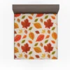 Beautiful Colored Autumn Leaves Fitted Sheet