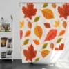 Beautiful Colored Autumn Leaves Shower Curtain