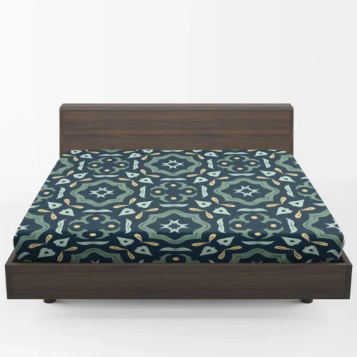 Beautiful Colored Ethnic Pattern Fitted Sheet 1