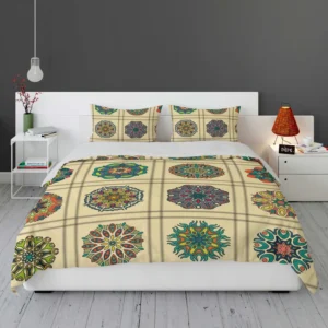 Beautiful Colored Mandala Pattern Bedding Set 1