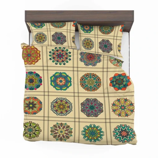 Beautiful Colored Mandala Pattern Bedding Set 2