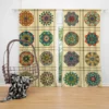 Beautiful Colored Mandala Pattern Curtain