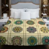 Beautiful Colored Mandala Pattern Duvet Cover