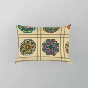 Beautiful Colored Mandala Pattern Pillow Case