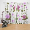 Beautiful Dahlia Flowers Pattern Curtain