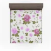 Beautiful Dahlia Flowers Pattern Fitted Sheet