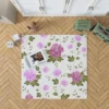 Beautiful Dahlia Flowers Pattern Rug