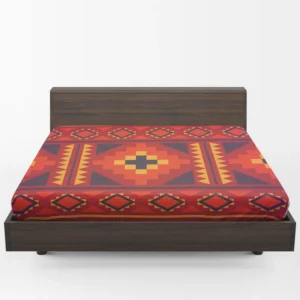 Beautiful Ethnic Aztec Pattern Fitted Sheet 1