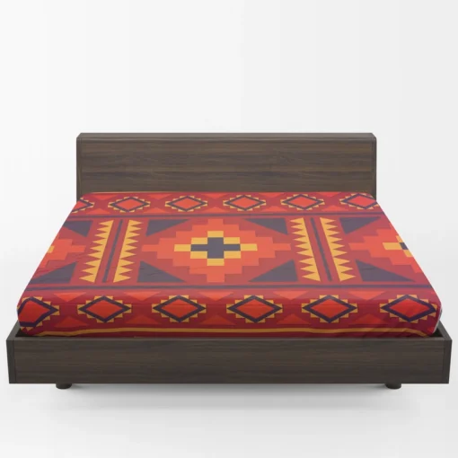 Beautiful Ethnic Aztec Pattern Fitted Sheet 1