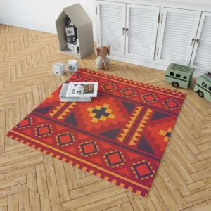 Beautiful Ethnic Aztec Pattern Rug 1