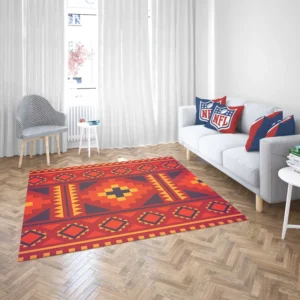 Beautiful Ethnic Aztec Pattern Rug 2