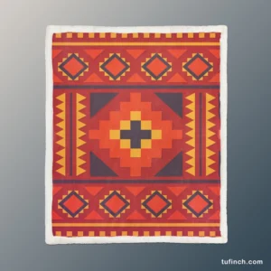 Beautiful Ethnic Aztec Pattern Sherpa Fleece Blanket 1