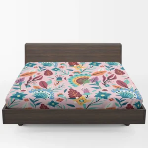 Beautiful Exotic Floral Pattern Fitted Sheet 1