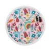 Beautiful Exotic Floral Pattern Round Beach Towel