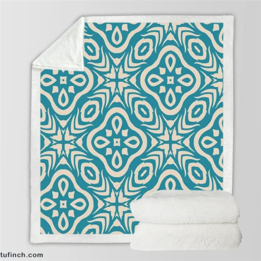 Beautiful Geometrics Design Sherpa Fleece Blanket