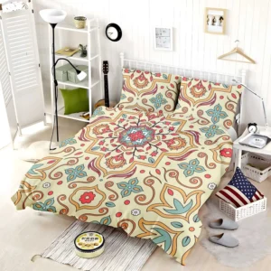 Beautiful Hand Drawn Persian Carpet Pattern Bedding Set