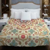 Beautiful Hand Drawn Persian Carpet Pattern Duvet Cover