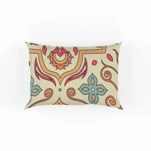 Beautiful Hand Drawn Persian Carpet Pattern Pillow Case