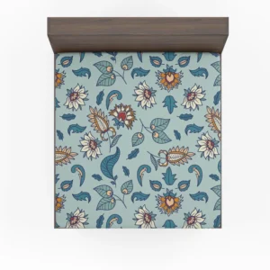 Beautiful Indian Floral Paisley Fitted Sheet