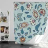 Beautiful Indian Floral Paisley Shower Curtain