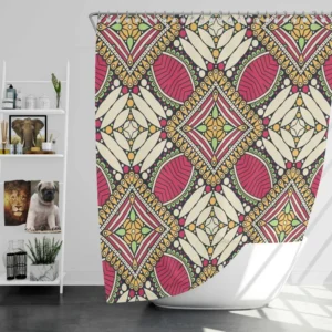 Beautiful Indian Traditional Pattern Shower Curtain