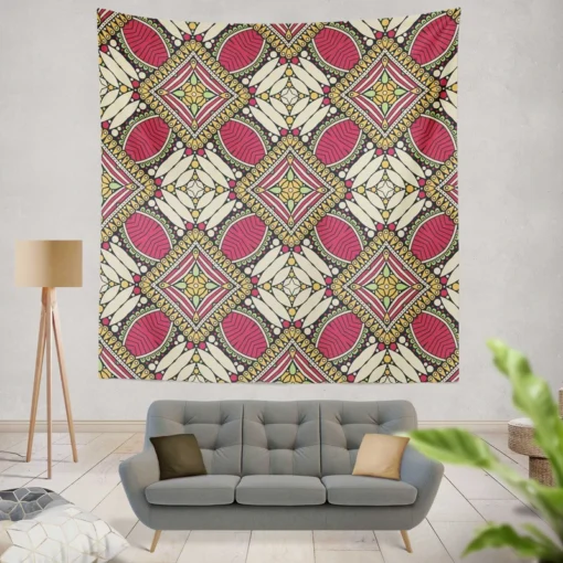 Beautiful Indian Traditional Pattern Wall Tapestry