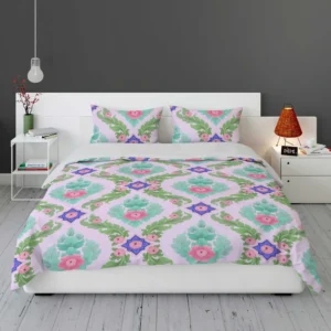 Beautiful Indonesian Mughal Pattern Bedding Set 1