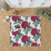 Beautiful Red Rose 3d Design Rug