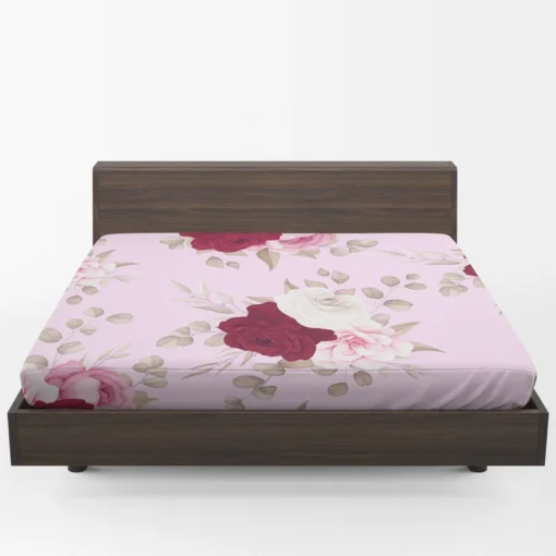 Beautiful Roses Elegant Design Fitted Sheet 1