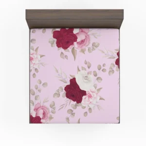 Beautiful Roses Elegant Design Fitted Sheet