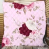 Beautiful Roses Elegant Design Quilt Blanket