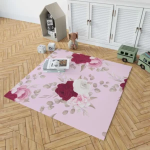 Beautiful Roses Elegant Design Rug 1