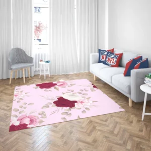 Beautiful Roses Elegant Design Rug 2