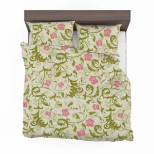 Beautiful Small Pink Floral Pattern Bedding Set 2