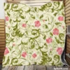 Beautiful Small Pink Floral Pattern Quilt Blanket