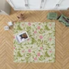 Beautiful Small Pink Floral Pattern Rug