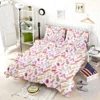 Beautiful Watercolor Boho Pattern with Leaves Bedding Set